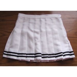 White Pleated Skirt